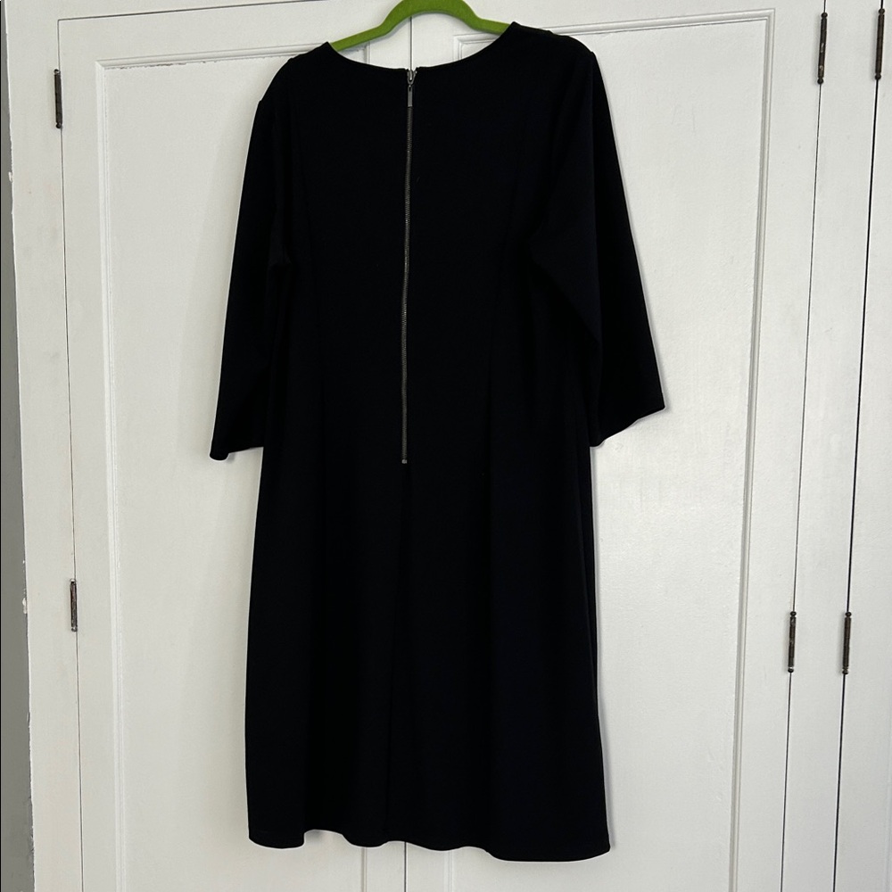 Dennis Basso Black Dress with Silver Rivets - Picture 3 of 3